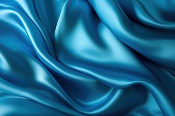 Obraz premium blue silk or satin texture, can use as wedding background