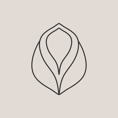 Flower outline icon beauty vector illustration. 