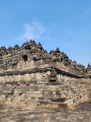 View of Borobudur temple located in Yogyakarta, Java, Indonesia