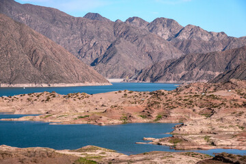 Reservoir Dam Potrerillos (Embalse Dique Potrerillos), Mendoza, Argentina