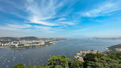 Fototapeta na wymiar Beatiful Beach Landscape in Rio de Janeiro, travel background