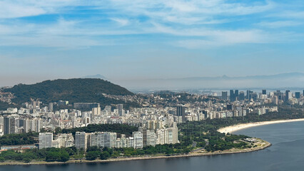 Beatiful Beach Landscape in Rio de Janeiro, travel background