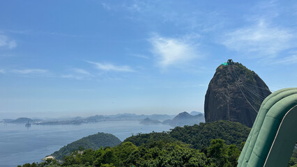 Fototapeta na wymiar Beatiful Beach Landscape in Rio de Janeiro, travel background