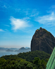 Naklejka premium Beatiful Beach Landscape in Rio de Janeiro, travel background