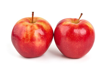 Red apple, isolated on white background.