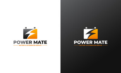 A Battery Logo Design Concept That Fits With Battery And Alternator Services For Vehicles Starts