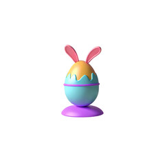 Fototapeta premium easter egg with bunny