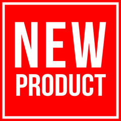 New product label banner poster badge	
