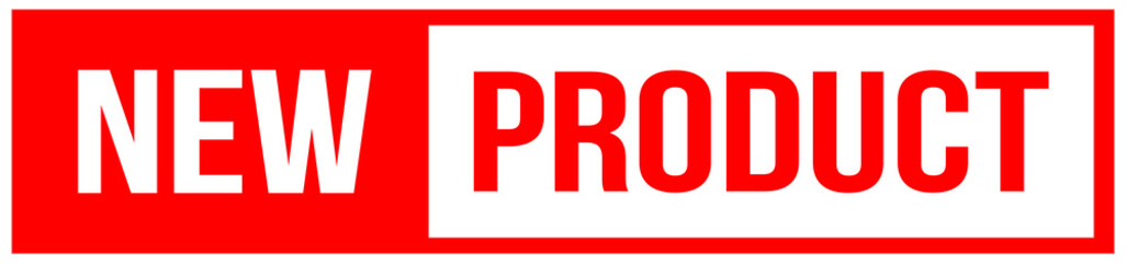 New product label banner poster badge	
