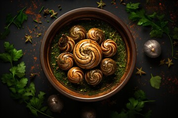 Escargot dish