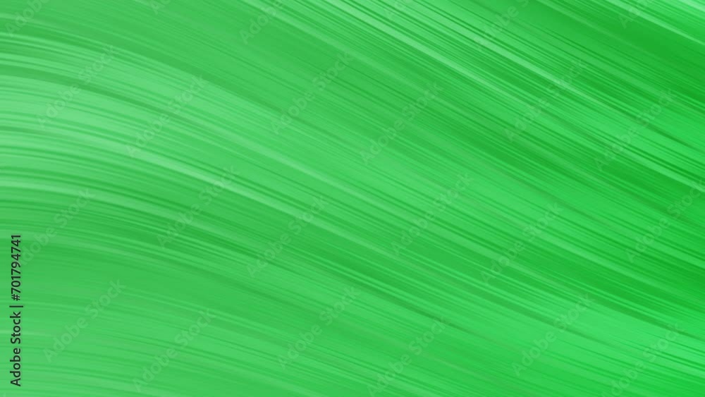 Wall mural abstract green motion background. dynamic animated loopable background video with wavy texture.