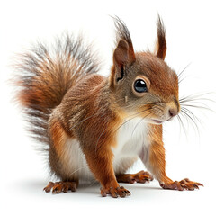 squirrel on a white background