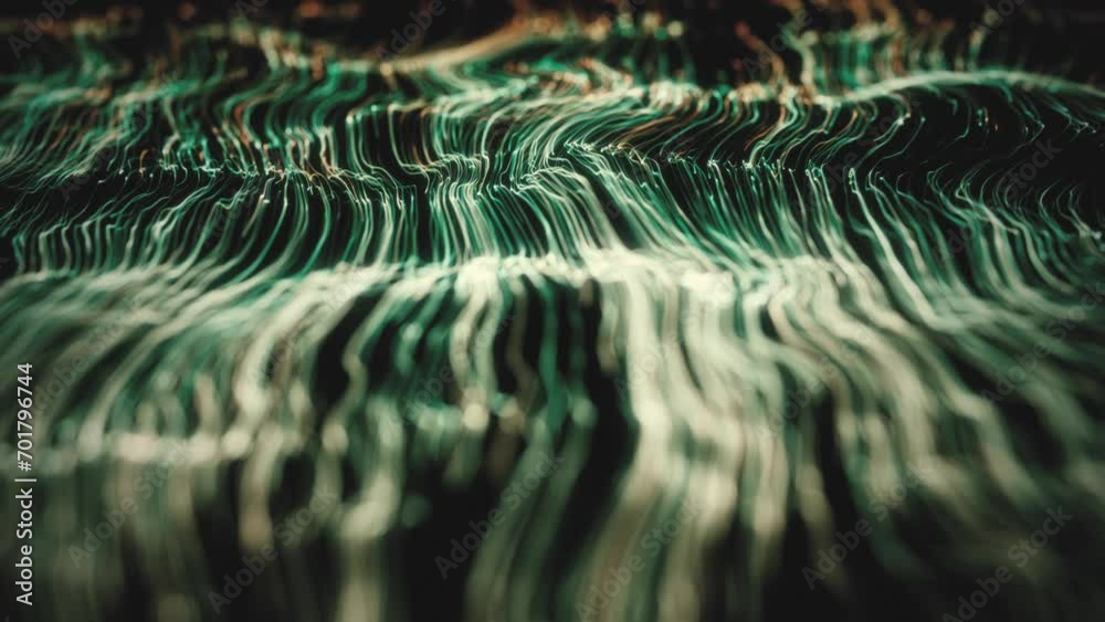 Poster abstract gold swirling and flowing lines background/ 4k animation of an abstract golden wallpaper te
