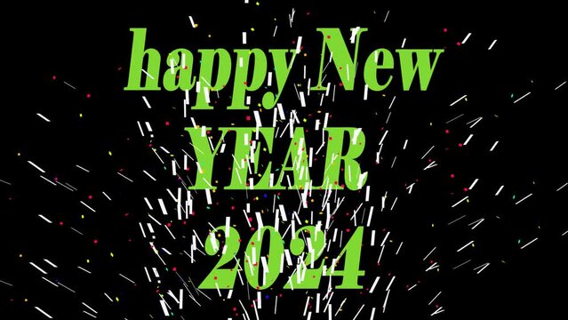 2024 New Year Eve Fireworks 4K Celebrate Real Fireworks Background. Multicolor Abstract Glowing Bokeh Fireworks Show&nbsp; In Night Sky Concept Merry Christmas and New Year 2023