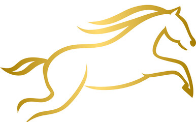 Golden horse animal © N2
