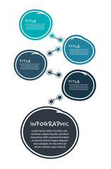 Infographic elements design template, business concept with steps or options