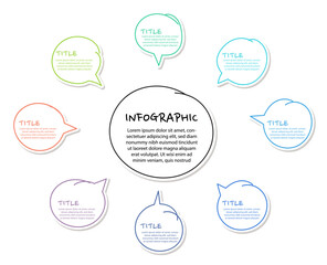 Infographic elements design template, business concept with steps or options