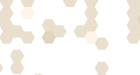 Retro geometric beige hexagon seamless pattern background. - obrazy, fototapety, plakaty
