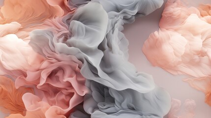  a group of different colored smokes on a white surface with a light pink and grey color scheme on the left side of the image.