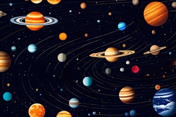 system and planets Generated with AI.