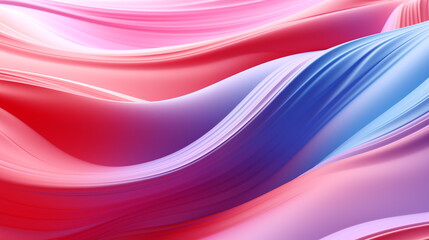 Abstract fluid 3d curved wave in pastel. Design element for banners, backgrounds, wallpapers and covers. Generated AI.