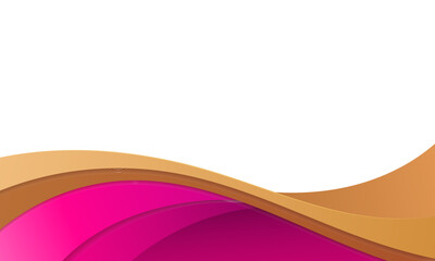 Modern abstract background wave shape lines. Realistic gradient wave banner design