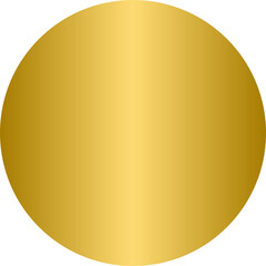 Golden circle shape, gold circle