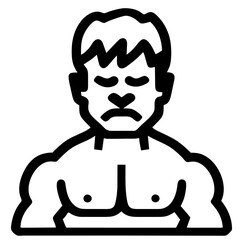 Super hero icon, superhero character design