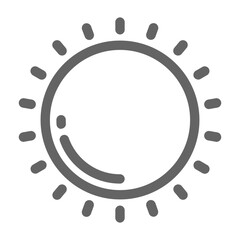 Sun Icon Logo Vector Symbol