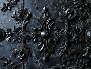 background with black ornament