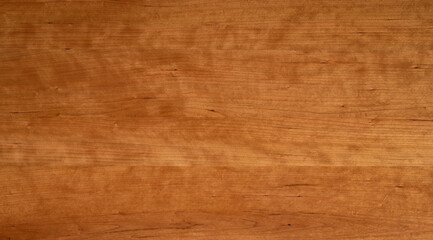 Cherry wood tabletop texture. Wooden plank texture. Long wooden desktop background. Empty wood...