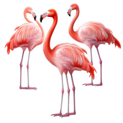Naklejka premium pink flamingo