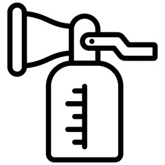 breast pump icon illustration design with outline