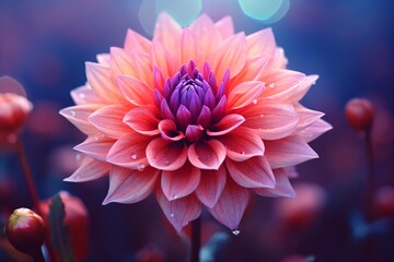 Red and pink flowers in a garden