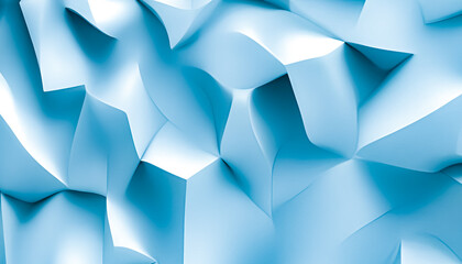 Abstract blue background with sharp textured mosaic shapes with effects