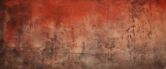 Obraz premium Grunge texture of a dilapidated wall in a red tone