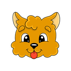 Cartoon character. Isolated on white background. Design element. Template for your design, books, stickers, cards. Vector illustration.