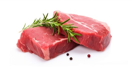 Raw lamb fillet.. Generative AI