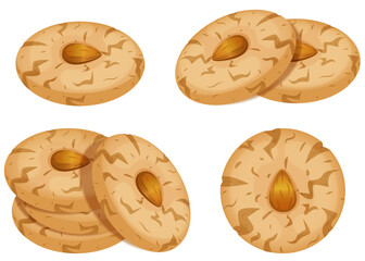 Almond Cookies Set - Crunchy Sweet Baked Delights 