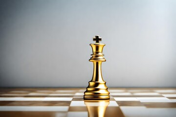 king chess piece on the chessboard