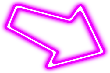 Purple neon arrow