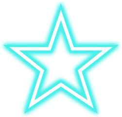 Glowing neon star