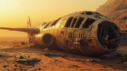 A Plane Sitting in the Dirt