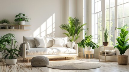 A Living Room Filled With Lots of Green Plants