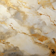 White marble texture with golden beige background. Abstract design, 4k wallpaper.