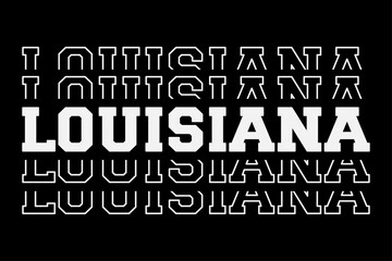 Patriotic USA State Louisiana T-Shirt Design