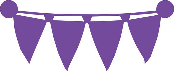 Mardi Gras carnival set of flat icon, mardi gras design element