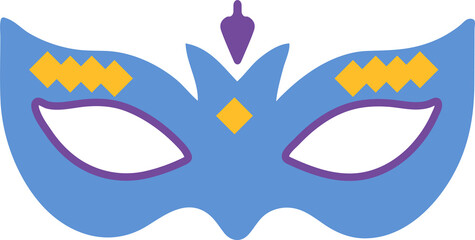 Mardi Gras carnival set of flat icon, mardi gras design element