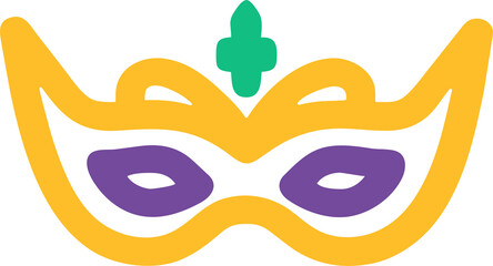 Mardi Gras carnival set of flat icon, mardi gras design element