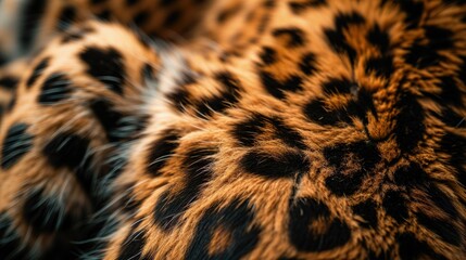 A Close Up of Leopard Print Fur